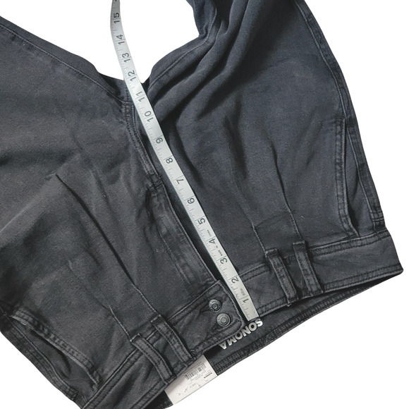 Black Pleated-Front Relaxed High Rise Ankle Jeans Sz 10 - Picture 5 of 9